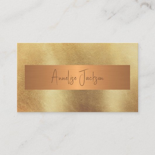 Carte De Visite Marbre or QR CODE salon de beauté luxe (Devant)