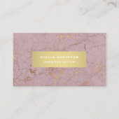 Carte De Visite Marbre or rose (Devant)
