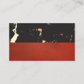 Carte De Visite Marbre or rose | Cuir rouge (Dos)