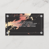 Carte De Visite Marbre or rose | Vis (Dos)