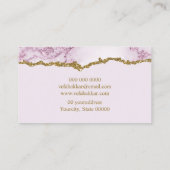 Carte De Visite Marbre Parties scintillant moderne et élégant (Dos)