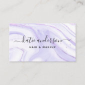 Carte De Visite Marbre pourpre moderne (Devant)