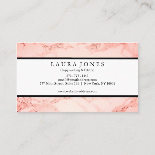 Carte De Visite Marbre professionnel (Dos)