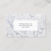Carte De Visite Marbre professionnel Motif moderne Design élégant (Dos)