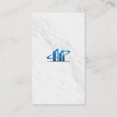 Carte De Visite Marbre | Realtor Broker | Agent immobilier (Dos)