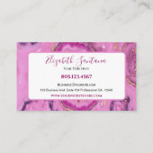 Carte De Visite Marbre rose (Dos)