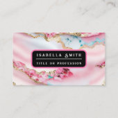 Carte De Visite Marbre rose clair Agate Collection populaire (Devant)