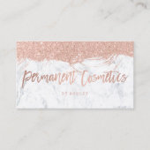 Carte De Visite Marbre rose de parties scintillantes de (Devant)