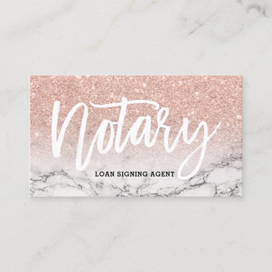 Carte De Visite Marbre rose de parties scintillantes d'or de (Devant)