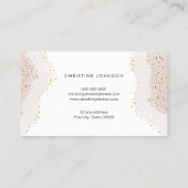 Carte De Visite marbre rose élégant (Dos)