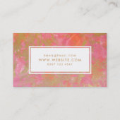 Carte De Visite Marbre rose Gold Make Up Artiste (Dos)