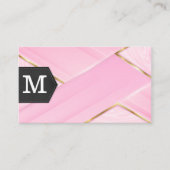 Carte De Visite Marbre rose or (Devant)
