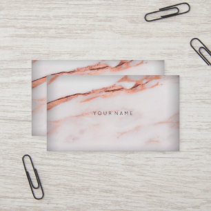 Carte De Visite Marbre rose VIP VIP minimal abstrait d'en cuivre