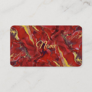 Carte de visite Marbre Rouge