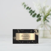 Carte De Visite Marbre royal Gold de luxe professionnel (Debout devant)