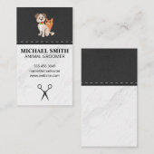 Carte De Visite Marbre Stone Animaux de compagnie Grossissant Chie (Devant / Derrière)