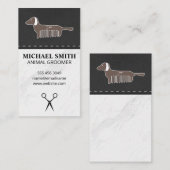 Carte De Visite Marbre Stone Animaux de compagnie Grossissant Chie (Devant / Derrière)