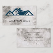 Carte De Visite Marbre sur le toit de l'immeuble (Devant / Derrière)