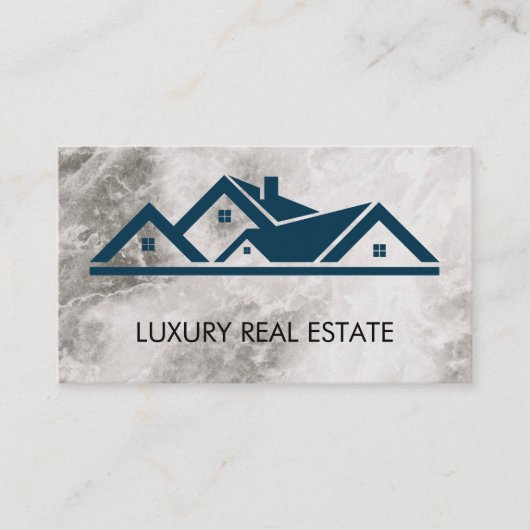 Carte De Visite Marbre sur le toit de l'immeuble (Devant)