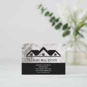 Carte De Visite Marbre sur le toit de l'immeuble (Debout devant)