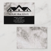 Carte De Visite Marbre sur le toit de l'immeuble (Devant / Derrière)