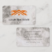 Carte De Visite Marbre sur le toit de l'immeuble (Devant / Derrière)