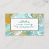 Carte De Visite Marbre Téâl Doux et Brun   (Dos)