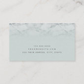 Carte De Visite Marbre vert à la sauce épaisse et scandinave (Dos)