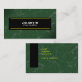 Carte De Visite Marbre vert émeraude (Devant / Derrière)