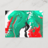 Carte De Visite Marbre vert, rouge et noir (Dos)