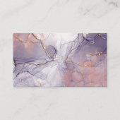 Carte De Visite Marbre violet et or (Devant)