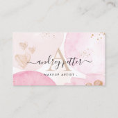 Carte de visite marbrée aquarelle (Devant)
