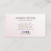 Carte de visite marbrée aquarelle (Dos)