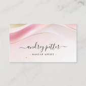 Carte de visite marbrée aquarelle (Devant)