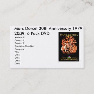 Carte De Visite MARCDORCEL30, 30ème anniversaire 1979 de Marc