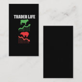 Carte De Visite Marchand Stock Lover Bull Bear (Devant / Derrière)