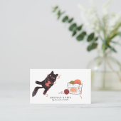 Carte De Visite Marchandises Et Instruction De Tricot Artistique C (Debout devant)