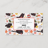 Carte De Visite Marchandises Et Instruction De Tricot Artistique C (Dos)