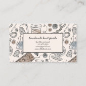 Carte De Visite Marchandises Knit artisanales (Dos)