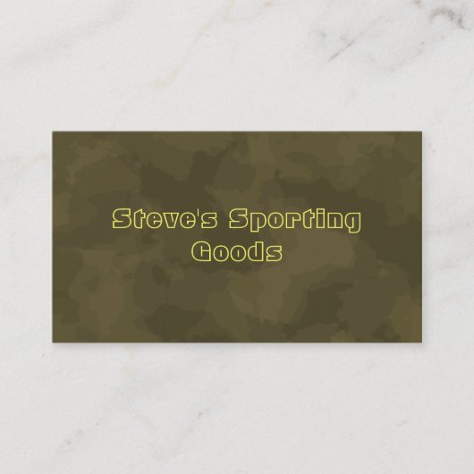 Carte De Visite Marchandises sportives (Devant)