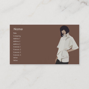 Carte De Visite Marchandiseur de mode - affaires