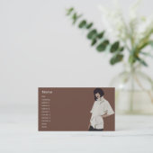 Carte De Visite Marchandiseur de mode - affaires (Debout devant)