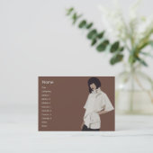 Carte De Visite Marchandiseur de mode - potelé (Debout devant)