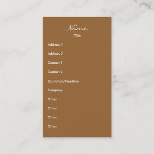 Carte De Visite Marche