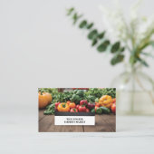 Carte De Visite Marché agricole ou photo CSA (Debout devant)