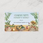 Carte De Visite Marché Agricole, Produits frais (Devant)