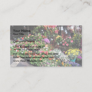 Carte De Visite Marché Aux Fleurs À Nice En France