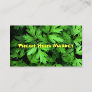 Carte De Visite Marché aux herbes fraîches