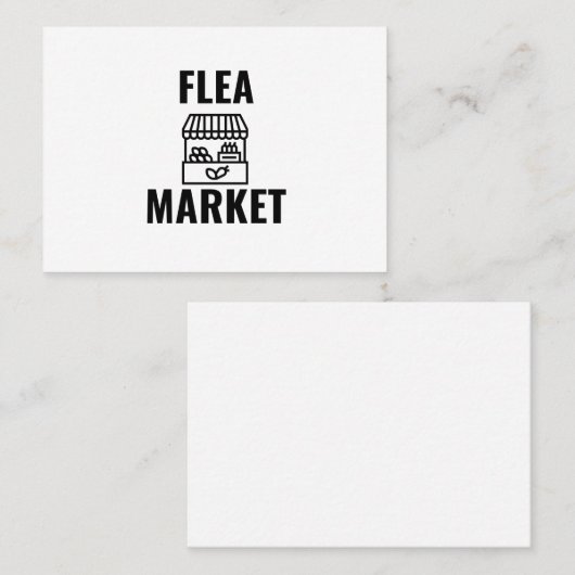 Carte De Visite Marché aux puces (Devant / Derrière)
