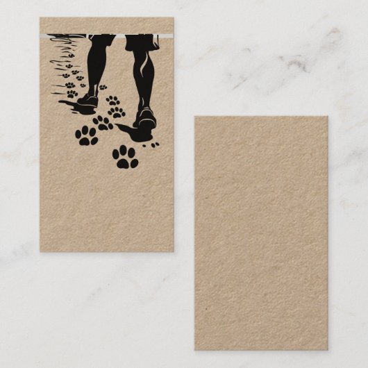 Carte De Visite marche avec moi (Devant / Derrière)